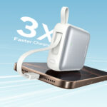 Joyroom JR-PBF27 10000mAh 22.5W Powerbank with Built-in USB-C and Lightning Cables - White - Image 8