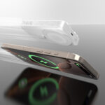 Dudao K29 10000mAh PD 20W MagSafe Power Bank with Metal Case, Stand and Built-in USB-C/ Lightning Cables - Gray - Image 4