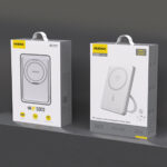 Dudao K28 10000mAh PD 22.5W MagSafe Powerbank with Metal Case and Ring Stand - Silver - Image 2