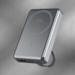 Dudao K28 10000mAh PD 22.5W MagSafe Powerbank with Metal Case and Ring Stand - Gray - Image 3