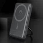 Dudao K28S 20W PD 5000mAh Powerbank with MagSafe and Stand - Gray - Image 3