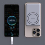 Dudao K28S 20W PD 5000mAh Powerbank with MagSafe and Stand - Silver - Image 5