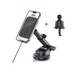 Tech-Protect MM15W-V9 Car Holder with MagSafe for Dashboard and Air Vent 15W - Black - Image 2