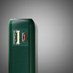 Powerbank SBS 10000 mAh 20W with built-in USB-C cable and digital display - green - Image 7