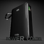 Powerbank SBS 20000 mAh 20W with built-in USB-C cable and digital display - black - Image 5