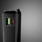 Powerbank SBS 20000 mAh 20W with built-in USB-C cable and digital display - black - Image 7