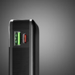 Powerbank SBS 10000 mAh 20W with built-in USB-C cable and digital display - black - Image 7