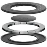 Uniq SnapMount Self-Adhesive Magnetic Holder - Black - Image 3