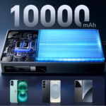 Joyroom JR-PR1 10000mAh 22.5W Powerbank with Built-in Retractable USB-C Cable - Black - Image 5