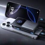 Joyroom JR-PR1 10000mAh 22.5W Powerbank with Built-in Retractable USB-C Cable - Black - Image 6