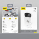 Dudao K31 10000 mAh 22.5W PD Powerbank with Built-in Cable - White - Image 3