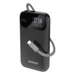 Dudao K31 10000 mAh 22.5W PD Powerbank with Built-in Cable - Black