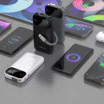 Dudao K31 10000 mAh 22.5W PD Powerbank with Built-in Cable - Black - Image 3