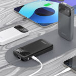 Dudao K31 10000 mAh 22.5W PD Powerbank with Built-in Cable - Gray - Image 4