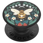 Popsockets 2 Bee Boho Phone Holder and Stand - Black