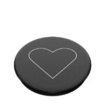Popsockets 2 White Heart Black Holder and Phone Stand - Image 2