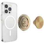 Popsockets Round Radial Gold Aluminum MagSafe Holder and Phone Stand - Image 7