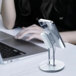 SODI SIM-300 MagSafe Phone Stand - Silver - Image 6