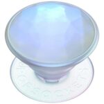 Popsockets Luxe Iridescent Dichroic Phone Holder and Stand - White