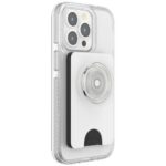 Popsockets PopWallet+ PopGrip PW+ MS G2 MagSafe Wallet Phone Holder and Stand, White and Transparent - Image 5