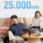 Powerbank Cuktech CUK00P23GLBK 210W 25000mAh Power Bank 2 x USB-C 1 x USB-A - Black - Image 3