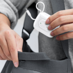 Dudao K32 22.5W 10000 mAh Powerbank with Built-in USB-C/ Lightning Cable - White - Image 3