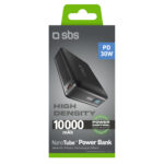 SBS HD 30W 10000mAh USB-C Powerbank with LCD Display - Black - Image 3