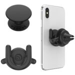 Popsockets Car Vent 2 + PopGrip Holder - Black