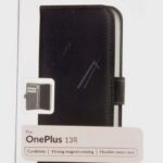 Oneplus 13R raamatuna ümbriskaaned kolme kaarditaskuga, must