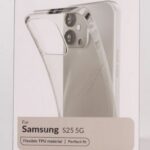 Samsung S25 5G silikoon tagakaas, läbipaistev