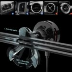 Spigen Essential EV25MFAQ Magnetic MagSafe Car Air Vent Mount - Black - Image 2