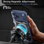 Spigen Essential EV25MFAQ Magnetic MagSafe Car Air Vent Mount - Black - Image 5