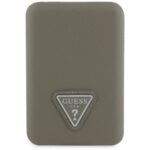 Guess Grained Triangle Power Bank with MagSafe 5000mAh 15W USB-C - Brown - Image 2