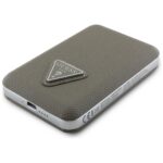Guess Grained Triangle Power Bank with MagSafe 5000mAh 15W USB-C - Brown - Image 4