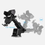 Telescopic Car Mount Phone Holder Dashboard or Windshield for black - Image 5