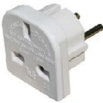 Charging adapter UK-EUR white