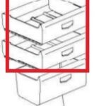 Sügavkülmiku ülemine/kesmine sahtel 49022327 Candy CCBS6182XH, Hoover ja teistele mudelitele