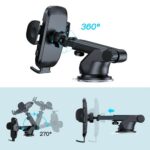 Joyroom car phone holder with telescopic extendable arm for dashboard and windshield black (JR-ZS259) - Image 5