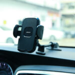 Joyroom car phone holder with flexible arm for dashboard or windshield, black (JR-ZS259) - Image 4