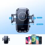 Joyroom car air vent holder Qi wireless charger 15W black (JR-ZS241) - Image 7