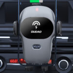 Dudao Automatic Car Holder with Built-in Qi 15W Wireless Charger Gray (F20xs) - Image 3