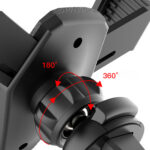 Gravity smartphone car holder, silver (YC07) - Image 8