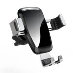 Gravity smartphone car holder, black air vent grille (YC08) - Image 2