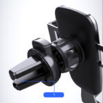 Gravity smartphone car holder, black air vent grille (YC08) - Image 6