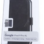 Google Pixel 9 Pro XL kaitseümbris kahe kaarditaskuga, must