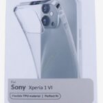 Sony Xperia 1 VI Mobilize silikoonümbris, läbipaistev