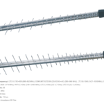 Antenna P-60 5G L700 U-MIMO +RG59 2x10m+2xSMA Silver