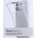 Honor Magic 6 Pro mobiili tagakaas,silikoon, läbipaistev