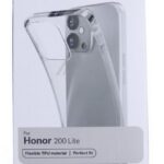 Honor 200 Lite mobiili silikoon tagakaas, läbipaistev