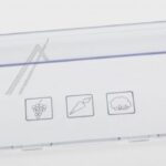 Juurvilja konteineri esipaneel 148mm 4634600100 külmikutele Beko RCSA365K20X, Arcelik ja teistele mudelitele